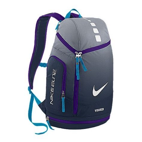 mochila nike con bolsillo principal y laterales color morado masculino