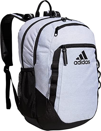 mochila adidas color blanca con correas suaves y ajustables