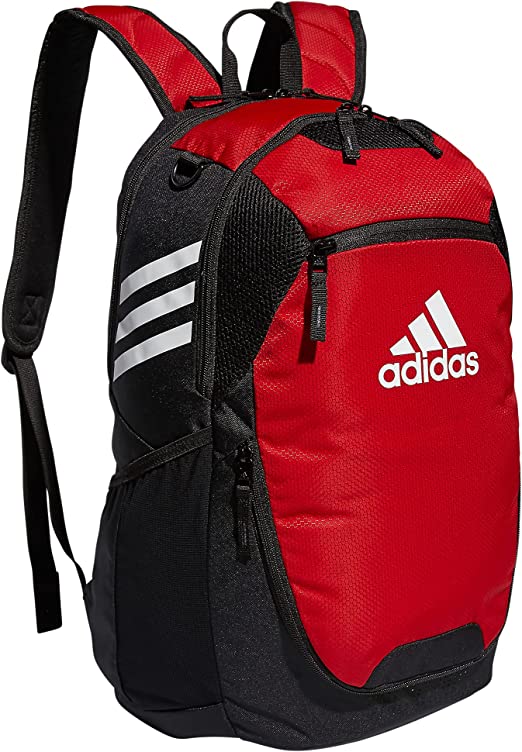 mochila adidas color rojo con negro confortable 