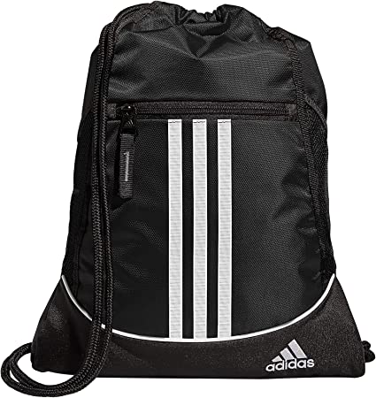 mochila adidas color negro con rayas blancas y de tirantas especial para tu deporte